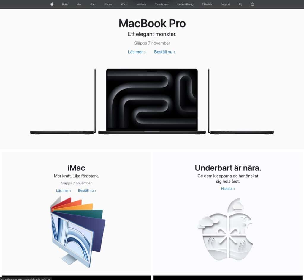 Apple-webdesign
