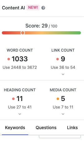 Rank Math Content AI