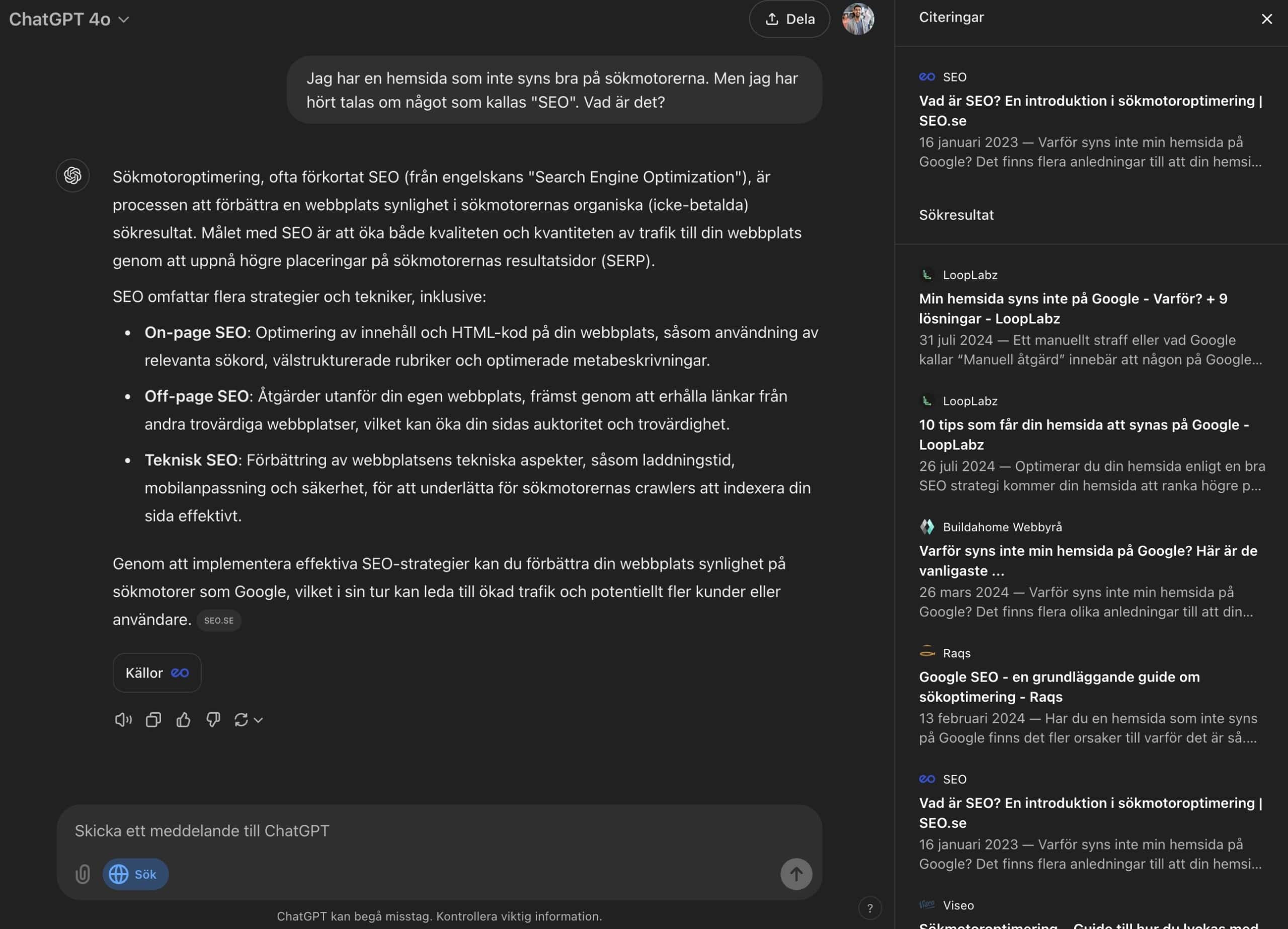 Samtalebaseret søgning i ChatGPT
