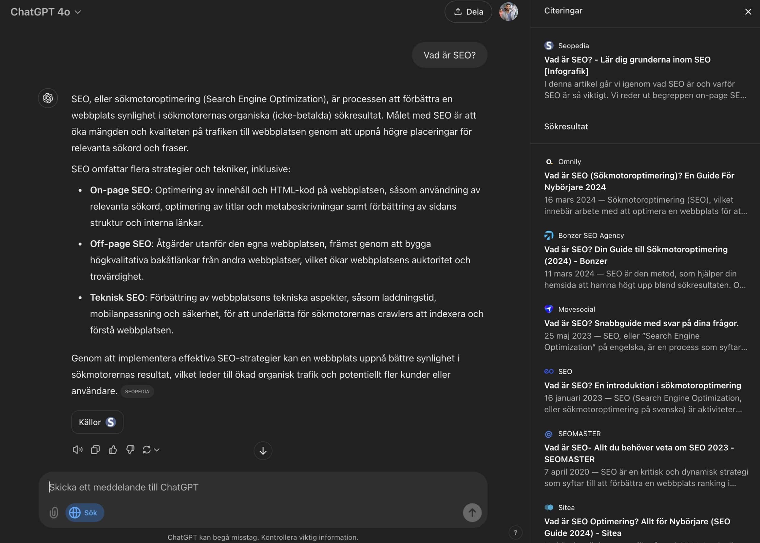 Traditionel og simpel søgning efter 
