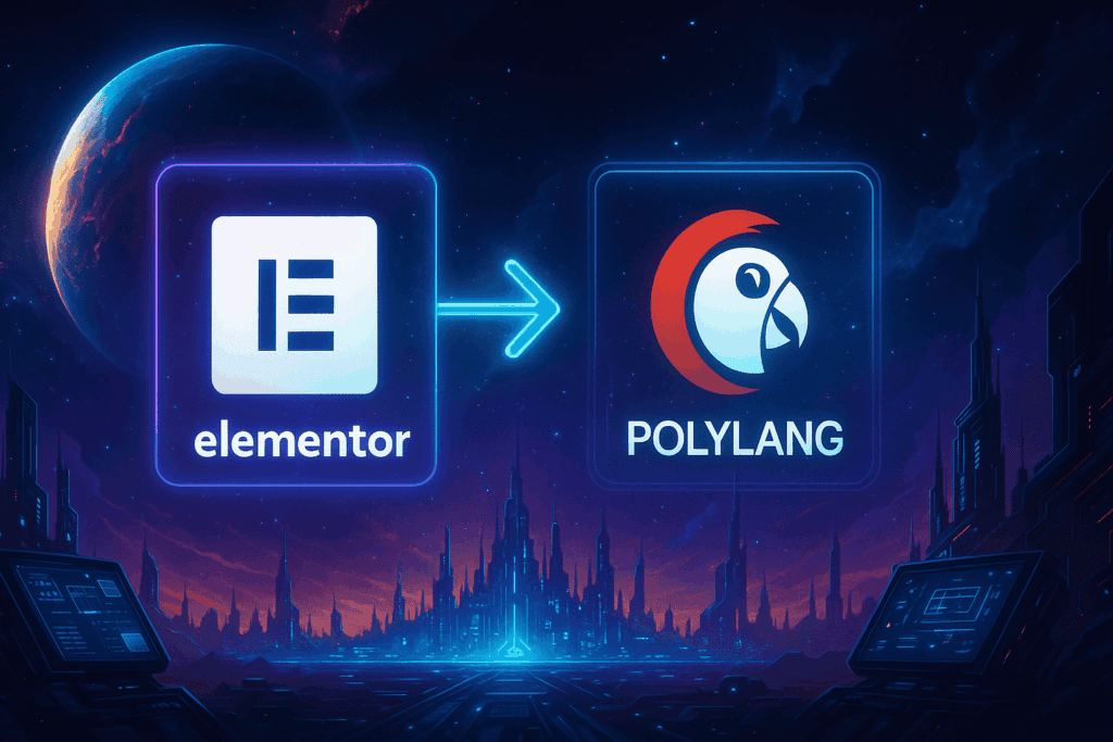 Elementor og Polylang