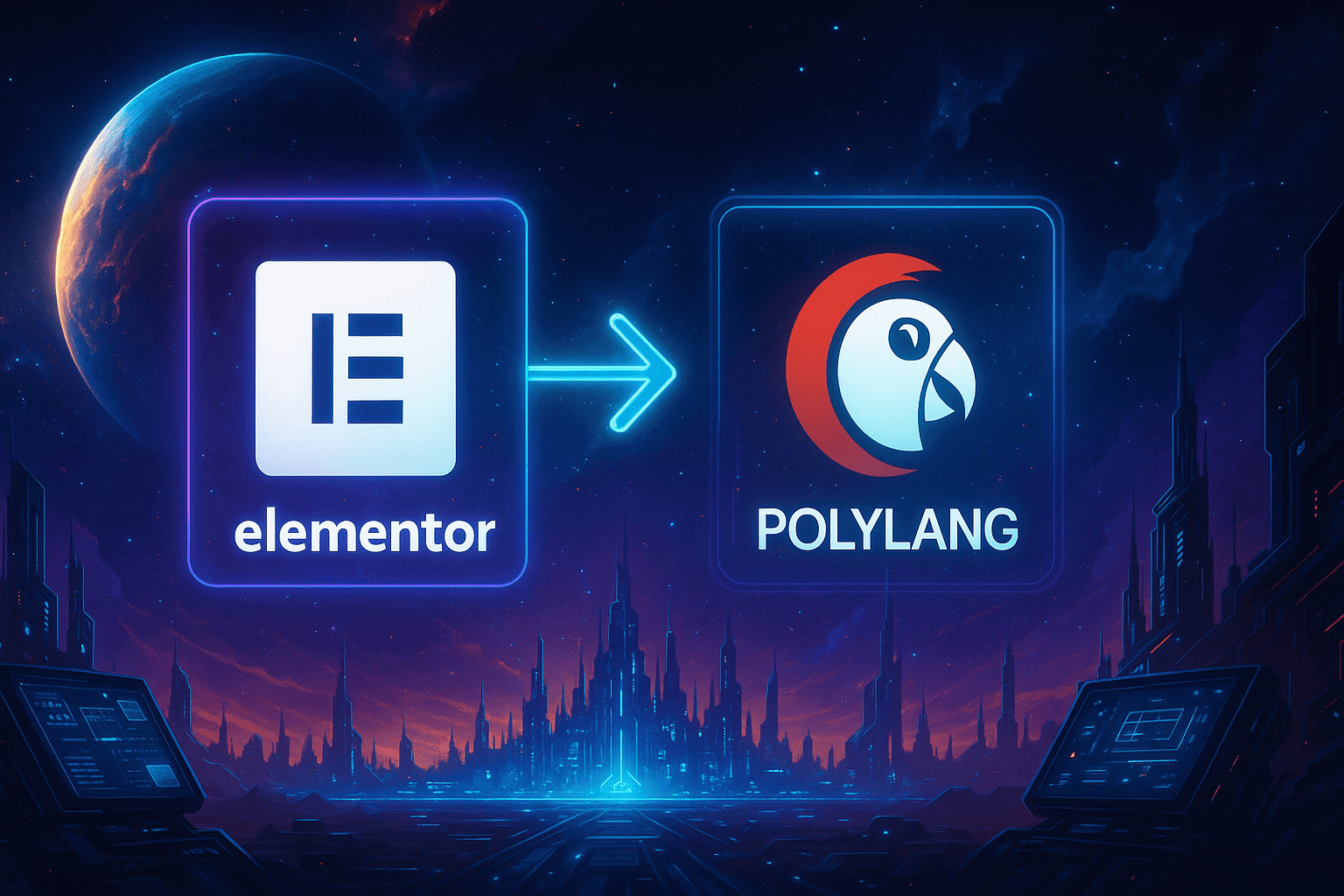 Elementor og Polylang